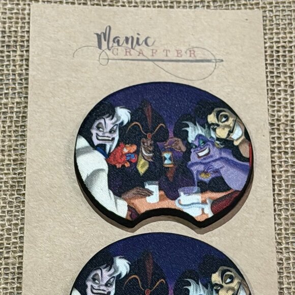 Four Villains - Sublimation Neoprene Car Coasters - Picture 2 of 3
